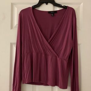 Forever 21+ long sleeve crop top